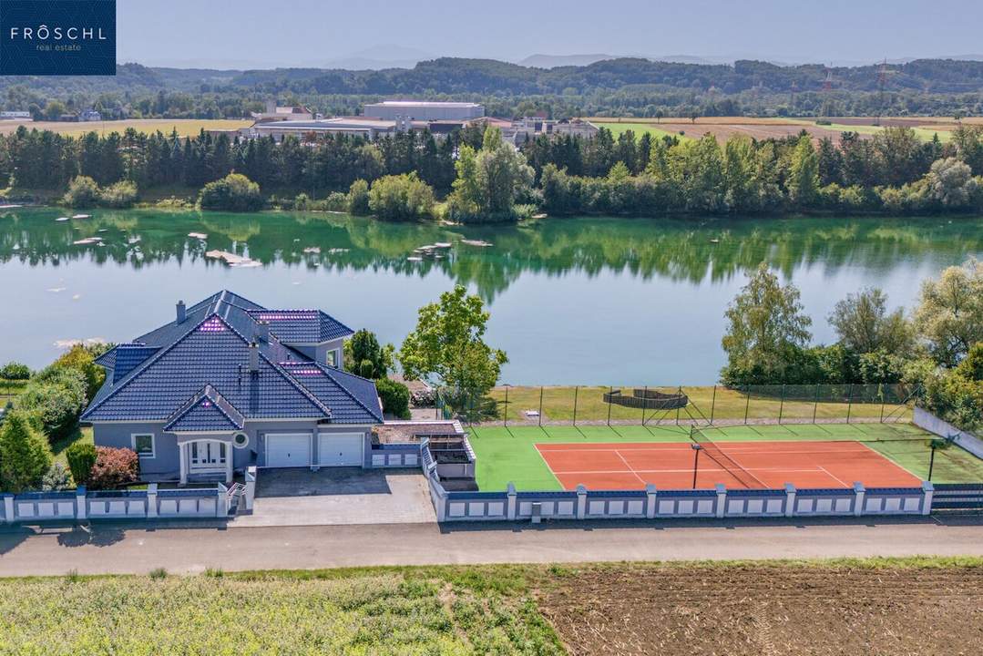 Private Seevilla mit Tennis & Wellness auf 6,2ha – Refugium bei Ybbs an der Donau