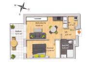 Helle, moderne Wohnung mit Balkon!