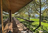 "Ein Unikat im Grünen" - preisgekröntes Architektenhaus mit Schwimmteich, großem Grundstück und Weitblick nahe der Golf- und Thermenregion Stegersbach