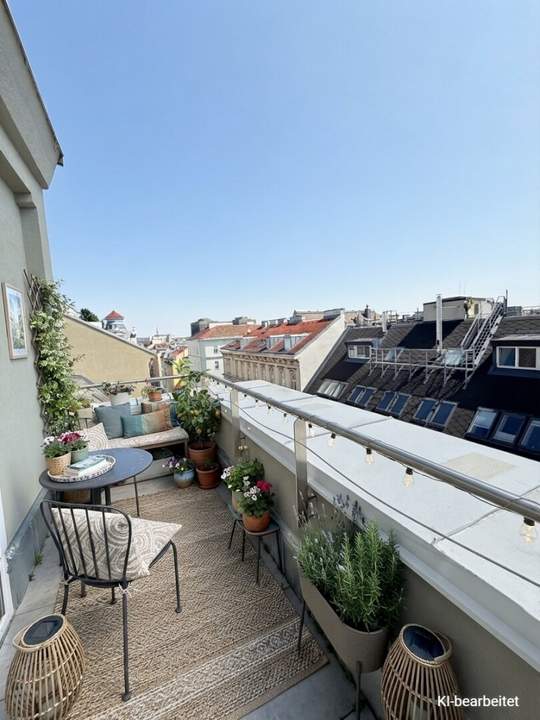 1080! 5 ZIMMER ! Schönes DG mit Balkon!
