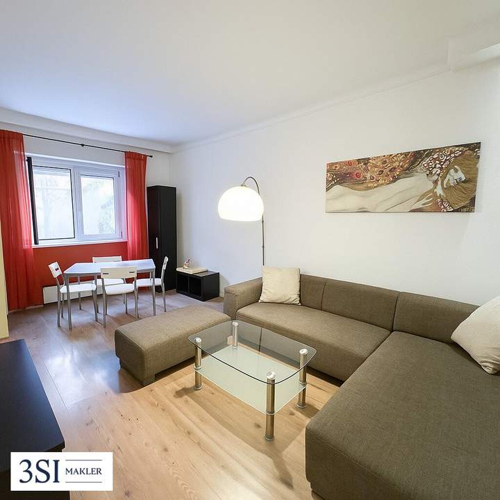 Möblierte 2-Zimmer Wohnung mit toller Infrastruktur - UNBEFRISTET VERMIETBAR