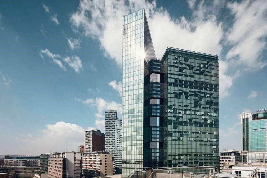 Was für eine Aussicht! Vienna Twin Tower – My Hive, Gewerbeobjekt-miete, 6.793,20,€, 1100 Wien 10., Favoriten