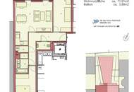 Ruhige 3-Zimmer-Wohnung mit Balkon nahe der Haltestelle Kliebergasse I Badewanne & Dusche