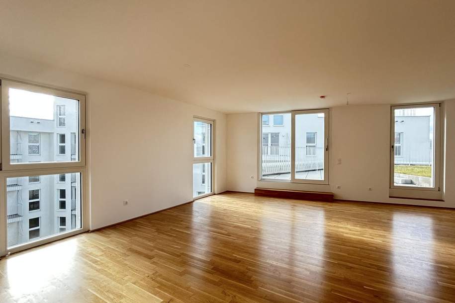 Lichtdurchflutet & stilvoll: 4-Zimmer-Neubau mit Dachgarten, provisionsfrei!, Wohnung-kauf, 648.000,€, 1210 Wien 21., Floridsdorf