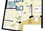 Stützkühlung für angenehmes Raumklima I Attraktive 3-Zimmer Wohnung mit Loggia direkt bei der U3