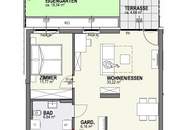 Moderne 2-Zimmer Gartenwohnung in Waidmannsdorf