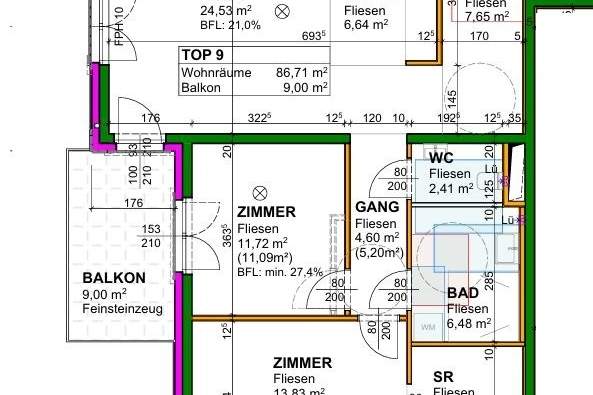 Vorverkauf 8 hochwertiger Eigentumswohnungen im Aqualina Wohnpark, Wohnung-kauf, 434.500,€, 2483 Baden