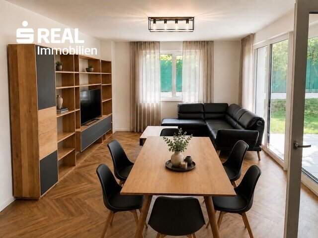 Haus-im-Haus-Gefühl: Exklusive 5 Zimmer-Maisonette mit Garten, hochwertiger Küche, tischler Einbaumöbeln und 3 Stellplätzen – provisionsfrei