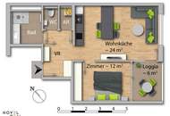 TEILMÖBLIERT MIT LOGGIA - POOL/SAUNA/FITNESS - VIENNA 22 MIT FERNBLICK