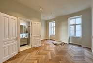 BALKON über 4 Fenster mit über 14 qm! Generalsanierter Altbau beim Belvedere mit 2 Bädern!