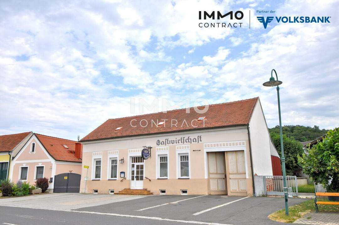 GASTHOF - Restaurant mit Gastgarten im Innenhof und 5 Gästezimmern