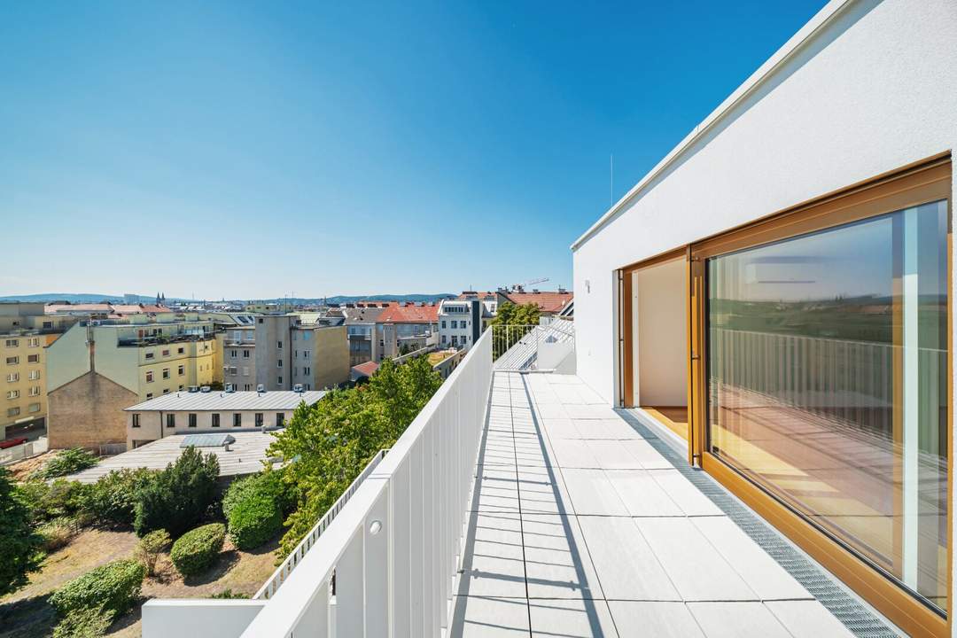 THE TEMPTATION - Dachgeschoss-Maisonette mit 2 Terrassen + Balkon | 33 m² Freifläche, 4 Zimmer