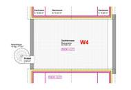 Neuwertige Eigentumswohnung mit Eigengarten sowie eine private Dachterrasse und zwei Garagenparkplätze.