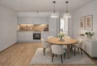 Urbaner Wohnkomfort in Parknähe – 2-Zimmer-Neubauwohnung im 3. Liftstock zur Miete inkl. Heizung