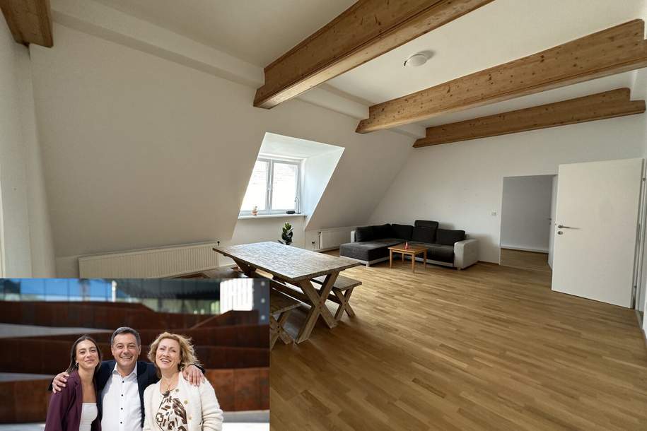 UNBEFRISTET: große 5 Zimmer im frisch ausgebauten Dachgeschoss mit Balkon!, Wohnung-miete, 3.784,28,€, 1080 Wien 8., Josefstadt