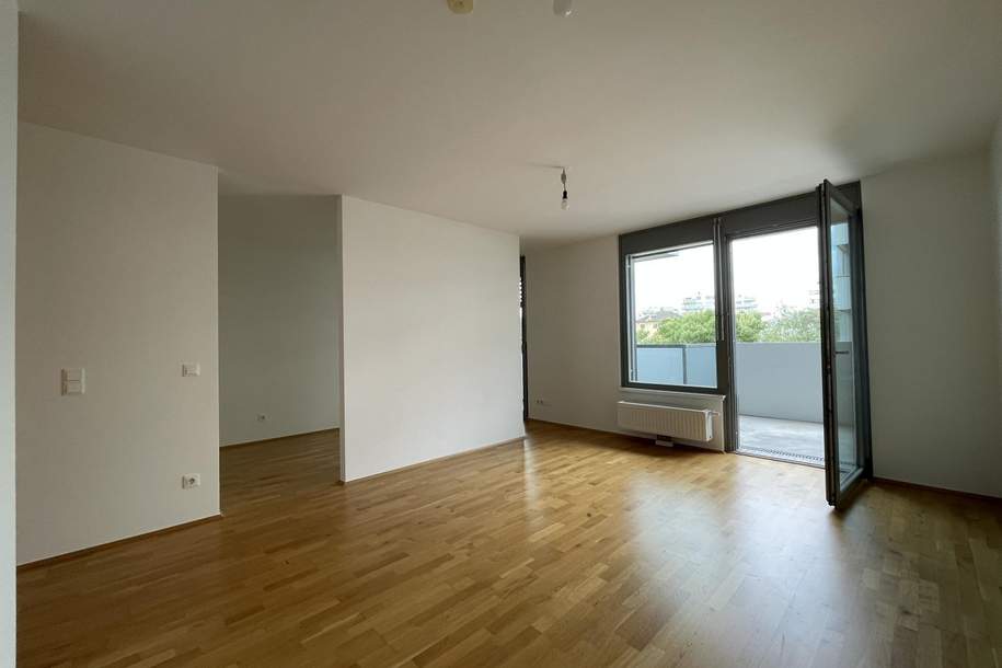 U3-Nähe!! 1,5 Zimmer Wohnung mit Süd-West-Neubauwohnung mit 7,86m² Außenfläche!!!, Wohnung-miete, 899,00,€, 1110 Wien 22., Donaustadt