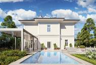 Mitten im Grünen &amp; im Villenviertel: exklusive Gartenwohnung mit ca. 930 m² Außenfläche, beheiztem Wintergarten, Pool, Luftwärmepumpe u.v.m.!