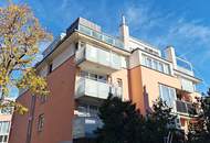 DACHGESCHOSS, Daringergasse, sonnige 76 m2 Neubau mit 6 m2 Balkon, 2 Zimmer, Wohnküche, Wannenbad, Parketten, Grünblick