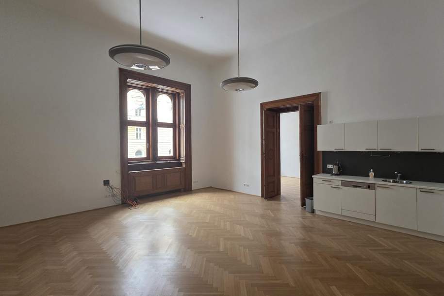 Börsegasse: Repräsentatives Altbau-Büro, Gewerbeobjekt-miete, 3.979,23,€, 1010 Wien 1., Innere Stadt