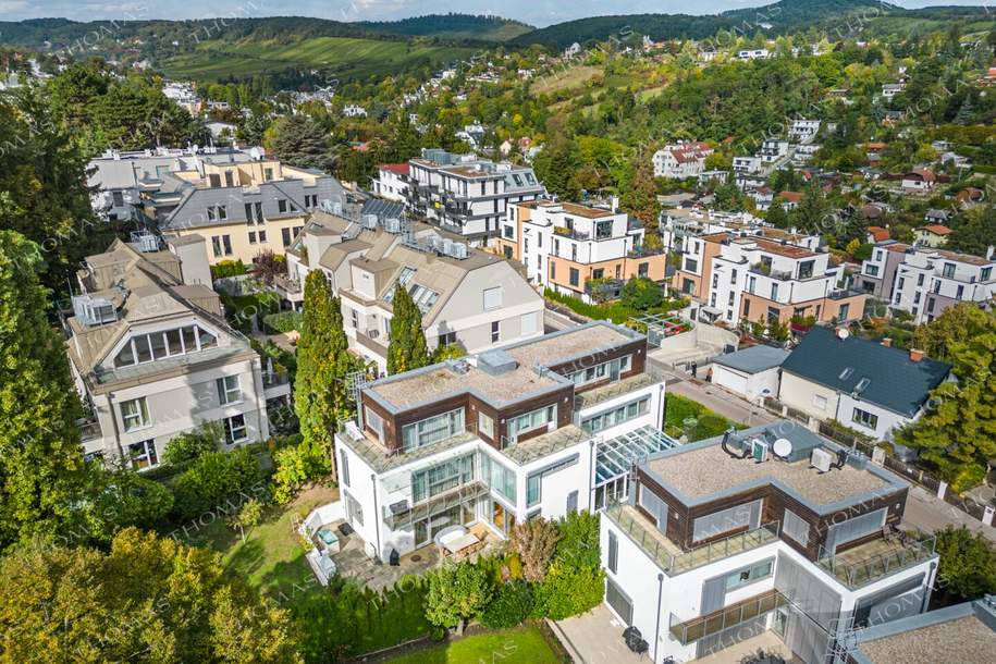 Exklusive Döblinger Villa mit Blick über Wien & die Neustifter Weinberge! inkl. 3 Tiefgaragen Stellplätze im Eigentum!, Haus-kauf, 3.499.000,€, 1190 Wien 19., Döbling