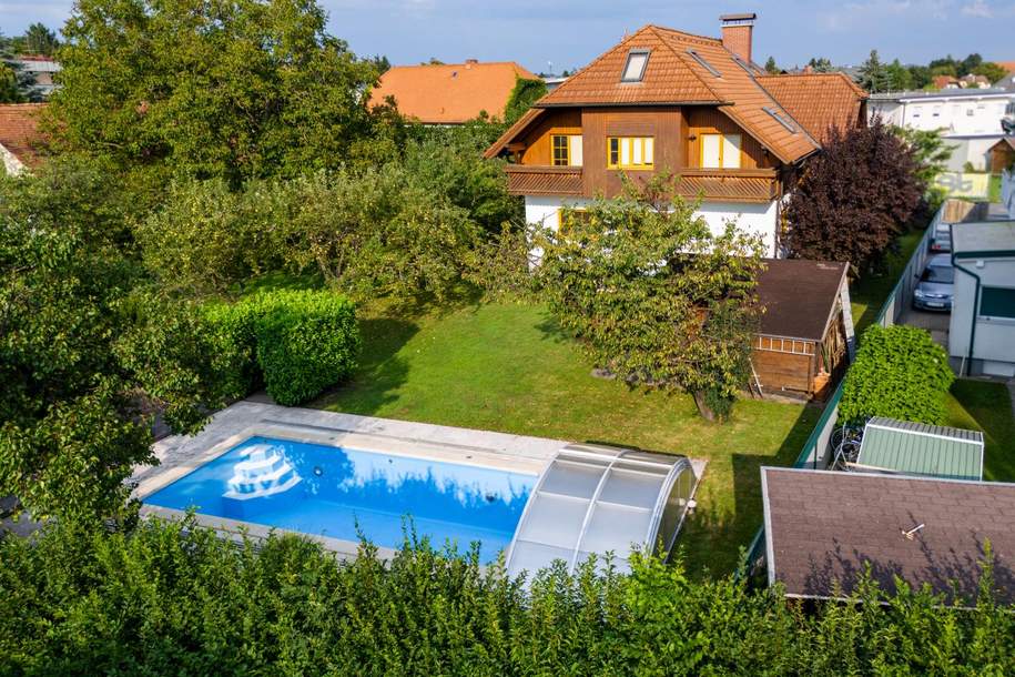 Großzügige Familienoase mit großem Garten, Pool, Weinkeller und 2 Garagen!, Haus-kauf, 648.000,€, 8041 Graz(Stadt)