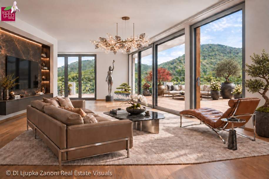 VIER JAHRESZEITEN. EIN BESONDERER AUSBLICK. | Designvilla mit Dachterrasse in Hinterbrühl | SKYLINE EDITION, Haus-kauf, 1.980.000,€, 2371 Mödling