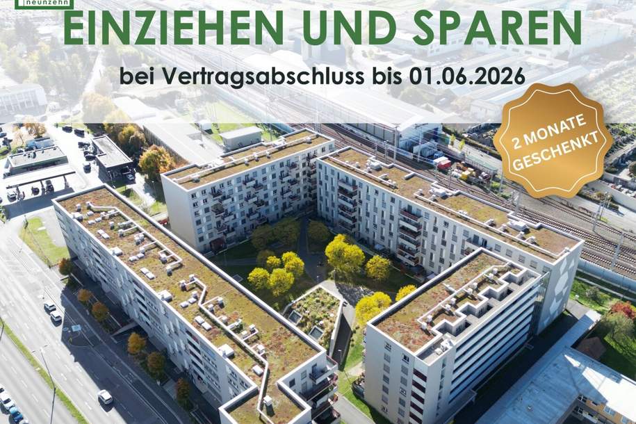 Zeitgemäße 2-Zimmer-Wohnung in zentraler Lage am Eggenberger Gürtel!, Wohnung-miete, 761,26,€, 8020 Graz(Stadt)