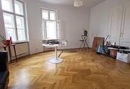 SIEBENBRUNNENPLATZ, gepflegte 85 m2 Altbau, 3 Zimmer, Küche, Wannenbad, Parketten, WG-geeignet, Reinprechtsdorfer Straße