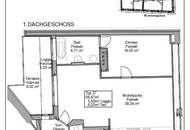 Herrliche Dachgeschosswohnung mit großer Terrasse - Nähe Krottenbachstraße!