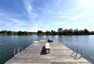 ERSTBEZUG MIT BADESTEG AM WASSER: Ruhelage mit Fernblick über die Donau I großzügige Terrassen I ca. 100 m² Wohnküche I 2 Garagenplätze &amp; 2 Kellerabteile
