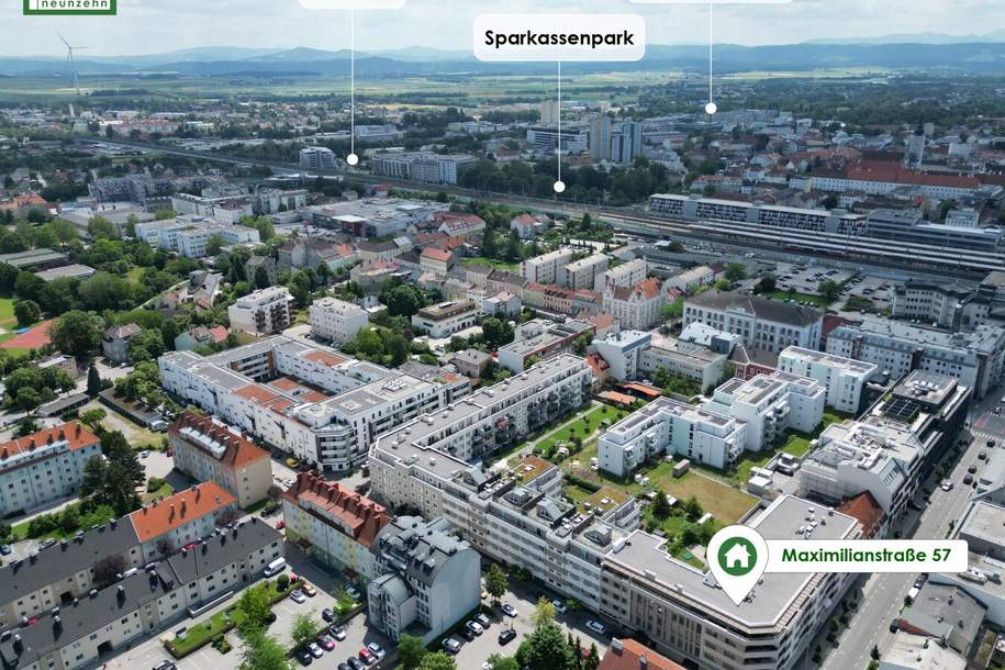 Geräumige 2-Zimmer-Wohnung mit hochwertiger Ausstattung inklusive Einbauküche!, Wohnung-miete, 721,53,€, 3100 Sankt Pölten(Stadt)