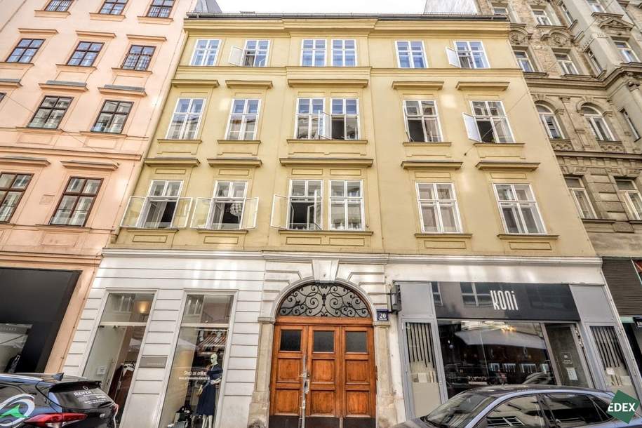 Schönes Altbau-Büro in exklusiver Lage, Gewerbeobjekt-miete, 4.229,13,€, 1010 Wien 1., Innere Stadt