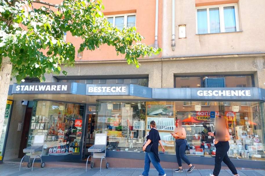 attraktives Geschäftslokal 109 m² direkt Meidlinger Hauptstraße sucht Nachmieter (Provisionsfrei), Gewerbeobjekt-miete, 3.994,08,€, 1120 Wien 12., Meidling