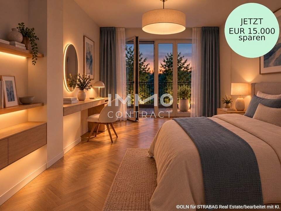 Großer Balkon & Top-Grundriss - provisionsfrei: Gym, Urban Gardening, Gemeinschaftsküche u.v.m.