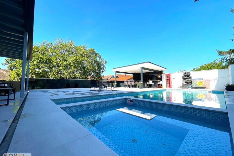 Exklusives Neubauprojekt: Drei Luxuriöse Villen mit Pool und Garten, Haus-kauf, 2434 Bruck an der Leitha