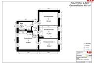 ERSTBEZUG nach umfassender Sanierung! Wunderschöne 3-Zimmer-Wohnung in vorteilhafter Lage am ruhigen Stadtrand von Steyr! Große Fenster, traumhaftes Badezimmer und vielseitige Einrichtungsmöglichkeiten versprechen höchste Wohnqualität!