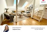 Stylische Dachgeschossmaisonette mit sonniger Terrasse und einzigartigem Grundriss | U4 + U6 + S Nähe |