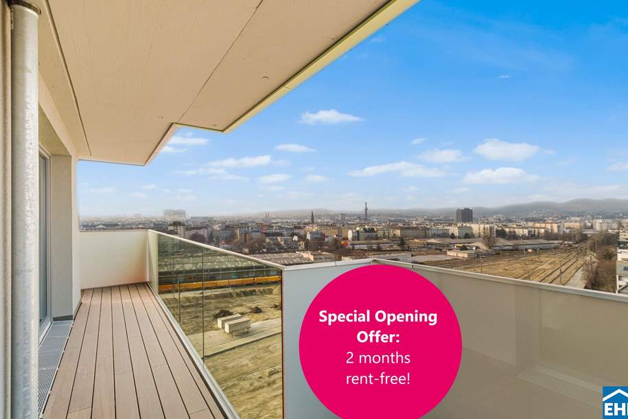 Vienna City Flair & Nature Combined: Living at Nordwestbahnhof, Wohnung-miete, 1.268,10,€, 1200 Wien 20., Brigittenau