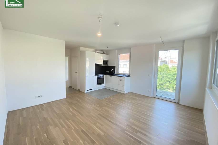 2-Zimmer-Wohnung im 5.OG nahe U6 Handelskai &amp; S-Bahn! Moderner Neubau mit inkludierter Küche! Ab August verfügbar!, Wohnung-miete, 949,00,€, 1200 Wien 22., Donaustadt