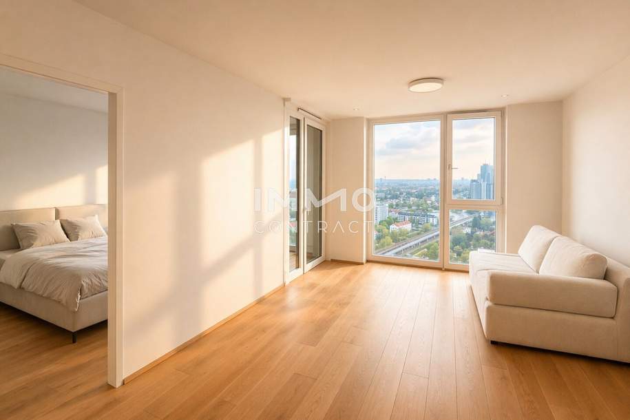 City Above, Silence Within: Level 22 - Where Vienna Meets the Sky, Wohnung-kauf, 530.000,€, 1220 Wien 22., Donaustadt