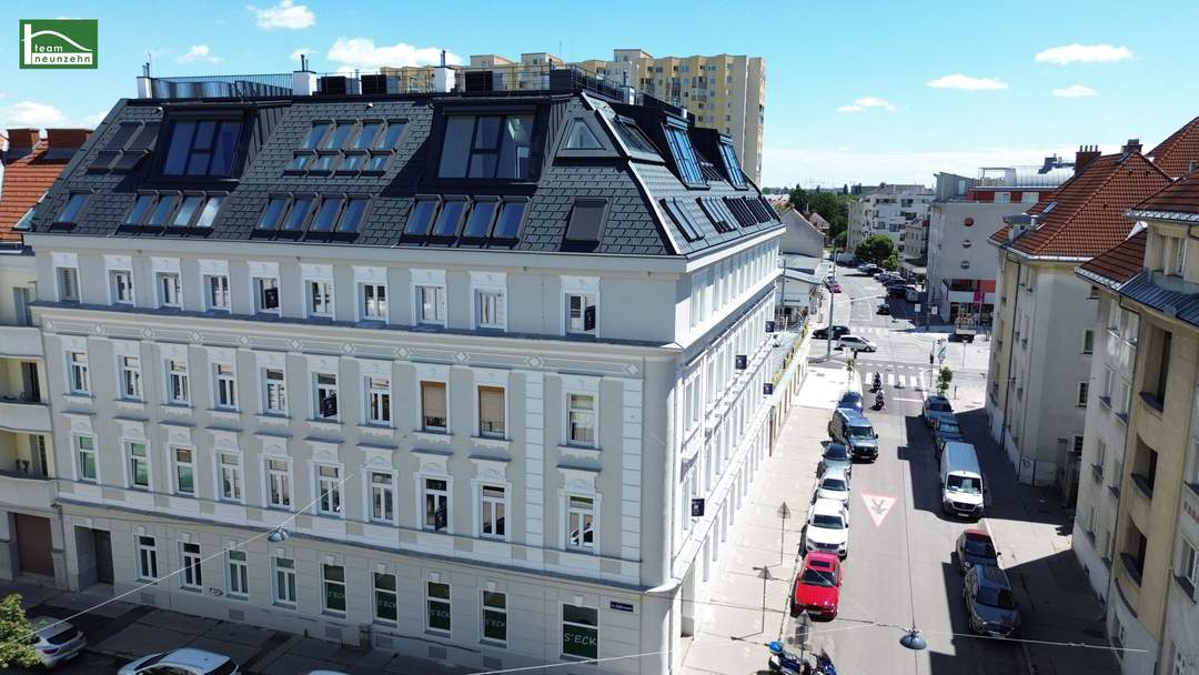 SOMMERAKTION - KÜCHE INKLUSIVE - Bereits fertig gestellt! Lässige Büroeinheit im Hofhaus in direkter Nähe zu U1 Kagran, Kagraner Platz, Donauzentrum und Alte Donau. - WOHNTRAUM