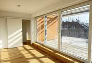 Freifläche auf zwei Terrassen mit Schönbrunnblick und Blick auf Steinhofkirche: neu sanierte und klimatisierte 2-Zimmer-Wohnung!