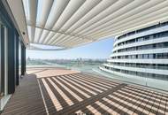 Helle Dachgeschosswohnung mit Panoramablick auf die Donauinsel