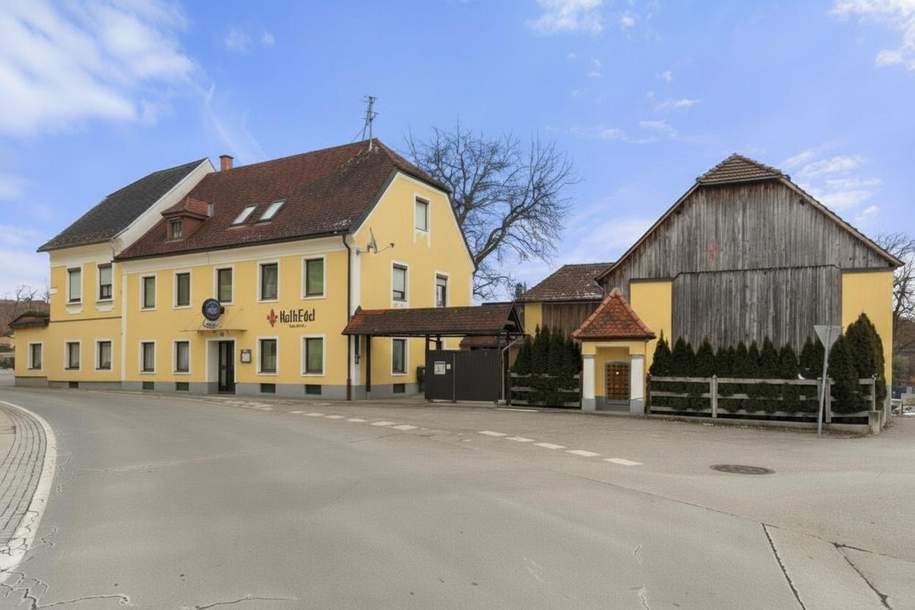 Traditionsreicher Gasthof „HalbEdel“ mit Eventstadl &amp; Appartements in St. Michael bei Wolfsberg im Lavanttal, Gewerbeobjekt-kauf, 745.000,€, 9411 Wolfsberg