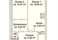 Zentral gelegene 2-Zimmer-Miete mit Garagenplatz in Purkersdorf
