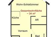 Renovierte Single-Wohnung in verkehrsgünstiger Lage, fußläufig zur Klinik-Ottakring