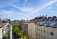 Dachgeschoßwohnung mit 22 m² Südterrasse &amp; Fernblick | Nähe Reumannplatz | Ruhelage