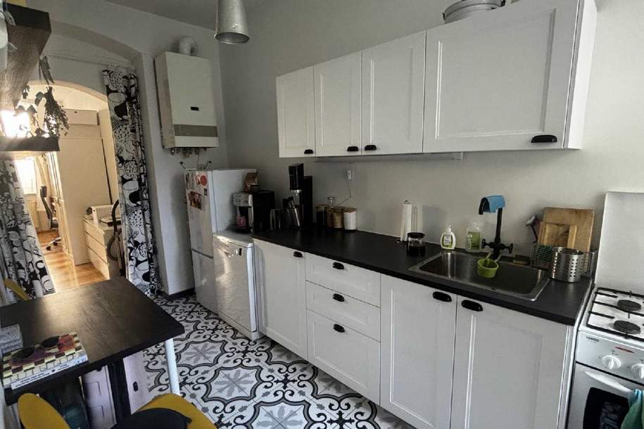 Charmante Altbauwohnung mit Innenhofgarten nahe Schubertpark, Wohnung-kauf, 220.000,€, 1180 Wien 17., Hernals
