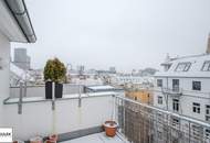 Befristete luxuriöse Dachgeschosswohnung im Stilaltbau - Blick über die Dächer Wien's - ab 1.12.
