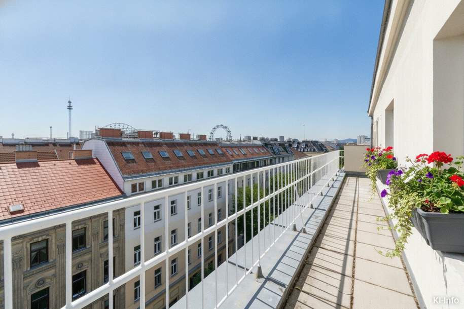 Erstbezug nach Sanierung: Dachgeschoßmaisonette mit 2 Terrassen im Stuwerviertel, Wohnung-kauf, 780.000,€, 1020 Wien 2., Leopoldstadt
